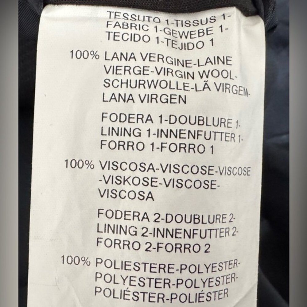 Armani Traditional Stylish Classic Navy Men 42R 36x30 2 Piece Suit Grad Prom - Picture 5 of 8